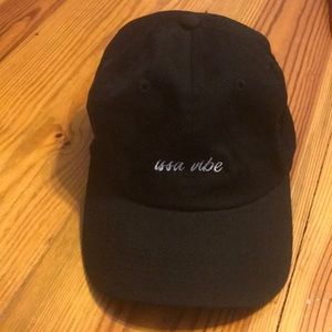 Black “issa vibe” dad hat
